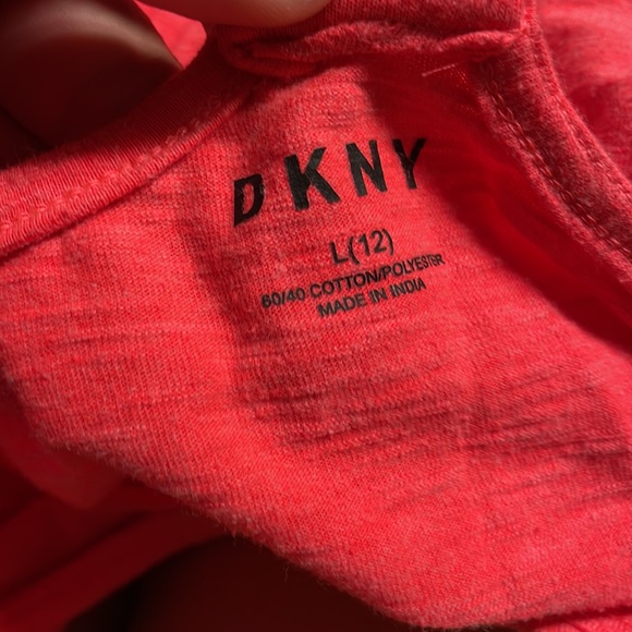 DKNY Girls Besties Red Tank Top with braid in the back - Picture 6 of 6